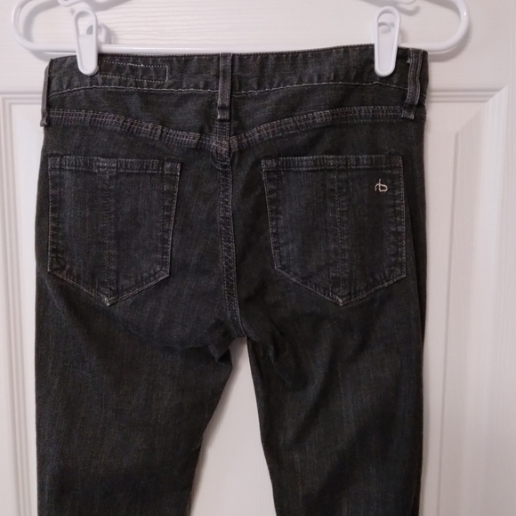 Rag & Bone Mid-rise Faded Black Skinny Jeans Made in North Carolina - Picture 6 of 8
